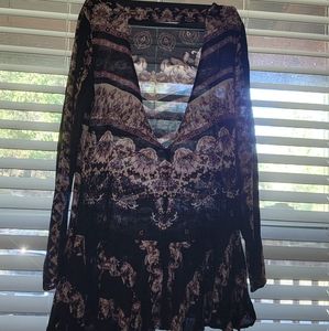 Super cute short open back dress